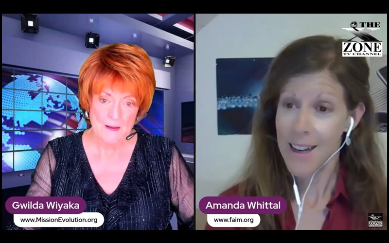 Screenshot from video showing Gwilda Wiyaka and Amanda Whittal.