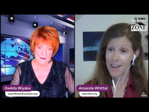 Screenshot from video showing Gwilda Wiyaka and Amanda Whittal.